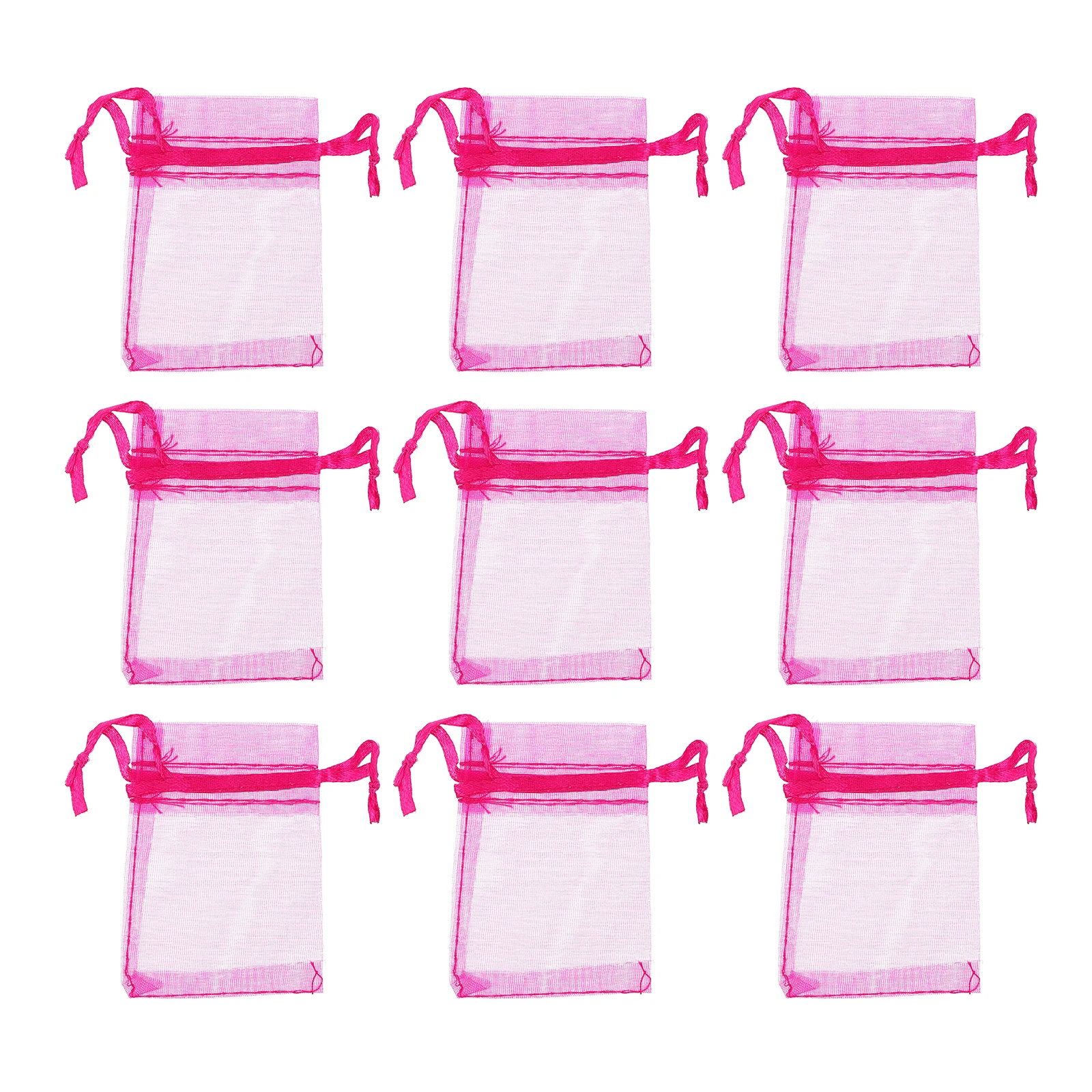

100pcs Organza Bags Mesh Jewelry Gift Favor Pouch Small Sample Bags for Wedding Party Birthday Storage Beads Travel Display