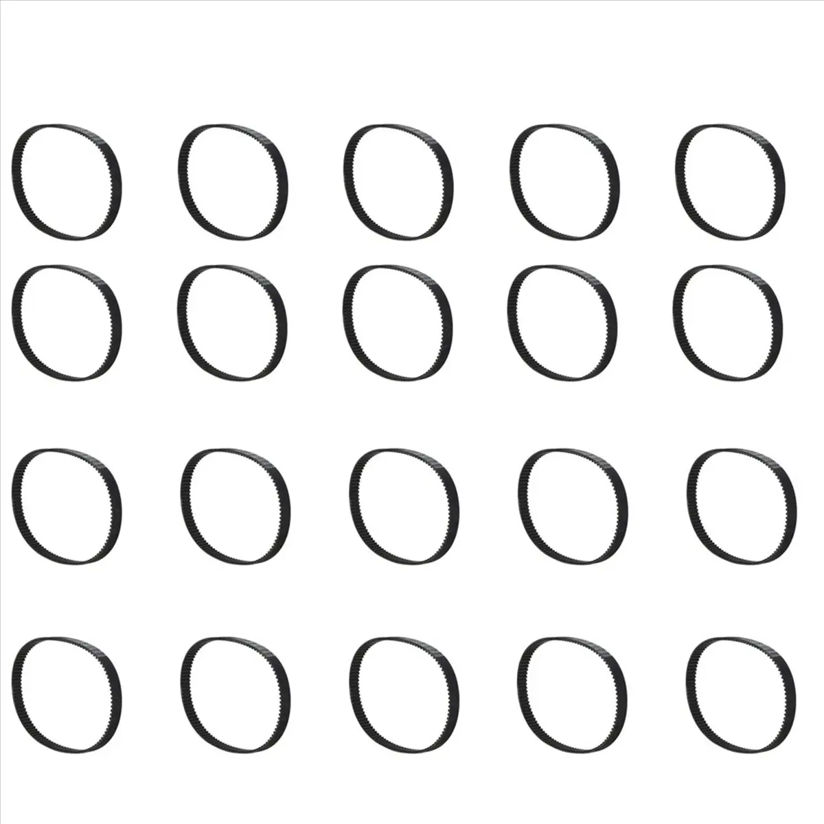 Powerful 20X Driving Belt Band For E-Scooter Electric Bike Black Replacement Belt For Electric Scooter E-Scooter 535-5M-15