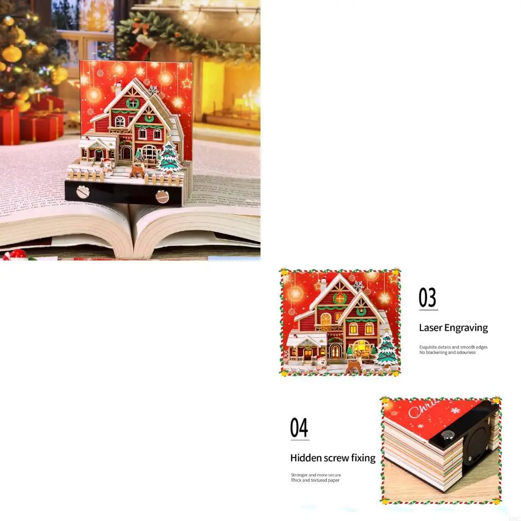 

Интерактивный разрывной календарь со светодиодной подсветкой и праздничной темой для социальных сетей D5QC