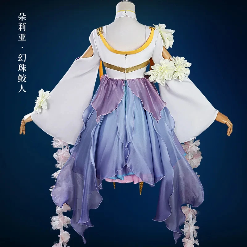 Disfraz de Cosplay de Doria del Juego Honor of Kings, Conjunto de Uniforme y Vestido para Juego de Rol de Doria, para Mujer