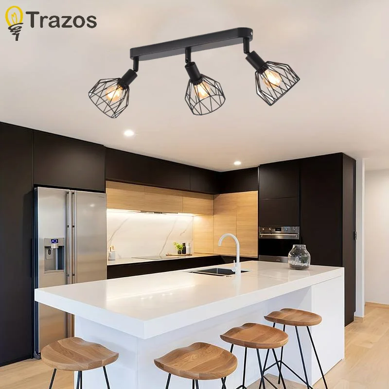 أضواء الممر مدخل أضواء المدخل الحديثة وبسيطة الحديد الفن غرفة المعيشة غرفة نوم درج أضواء مرحاض LED أضواء السقف