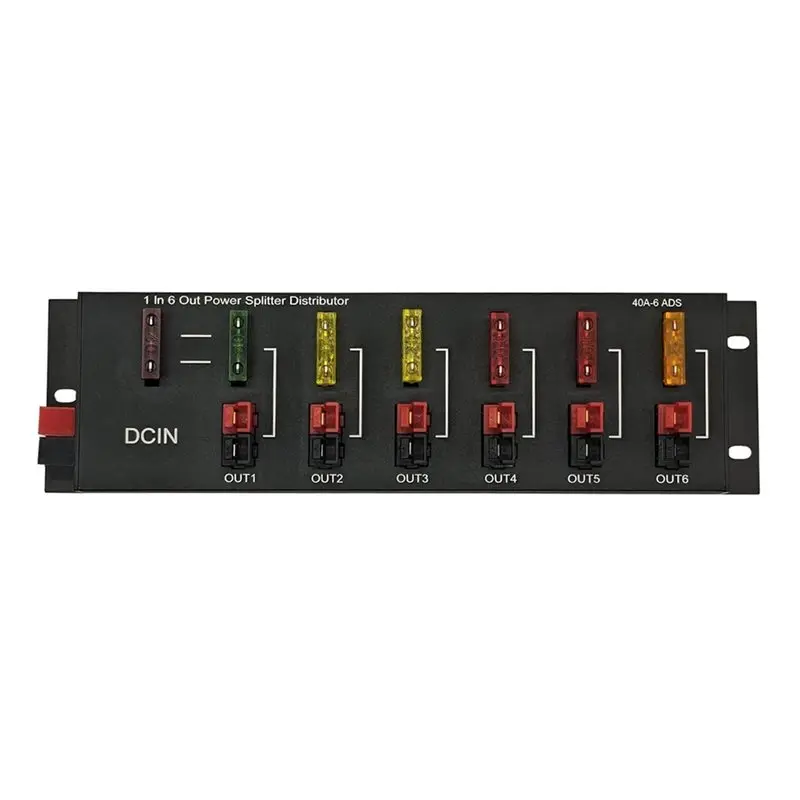 RV Accessory Power Divider 1 In 6 Connector, Board 40A Power Pole Distribution Block, Powerpole Distribution Block