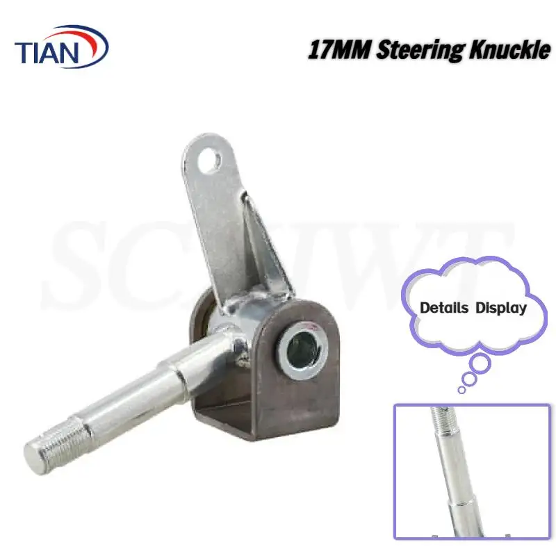17mm Front Wheel Type Steering Knuckle Spindle for Go Kart UTV Buggy Quad BikeHot