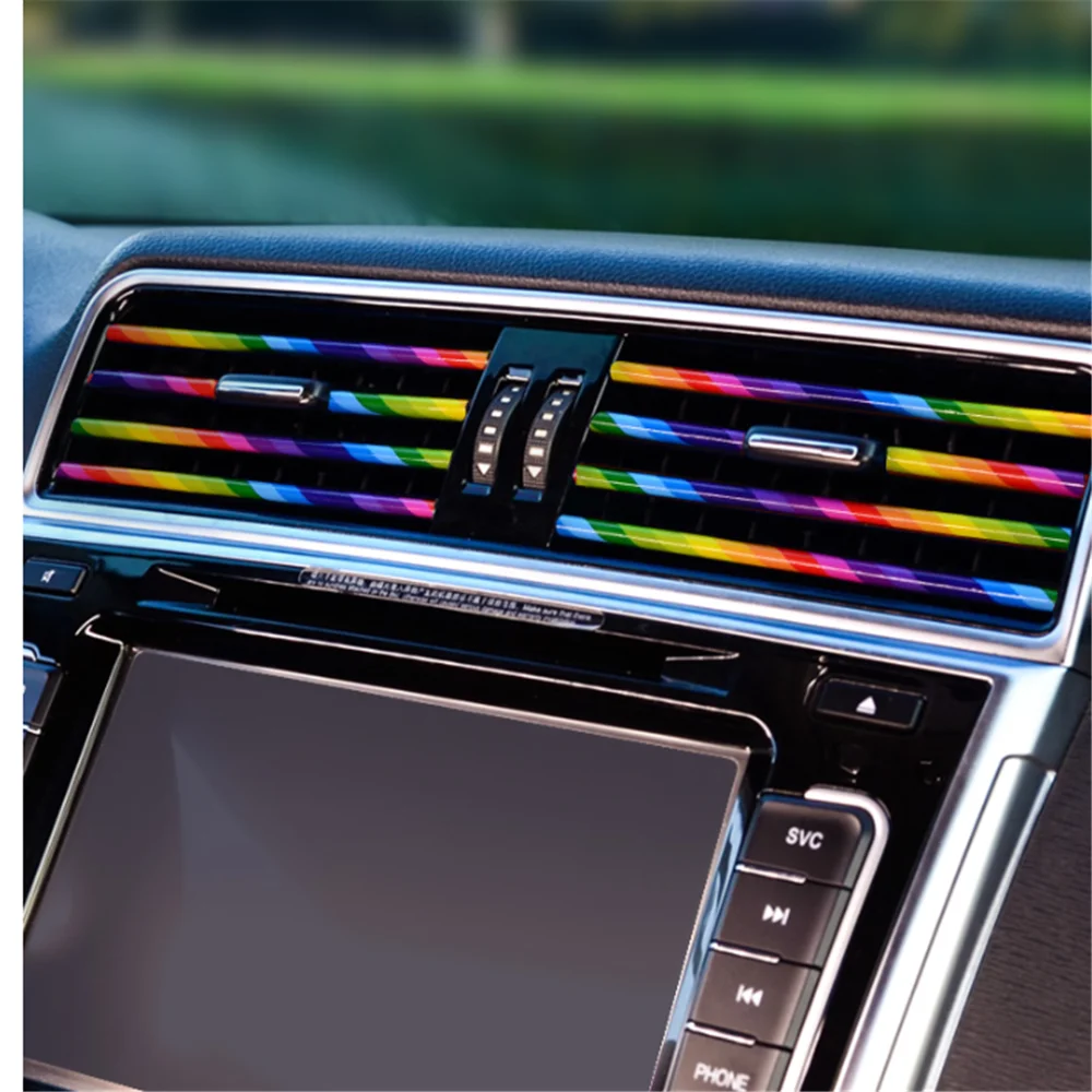 10pcs Car Accessories decorative strip for c4 picasso bmw e34 e39 e90 e38 rover 75 opel corsa c mustang bmw e90 e39