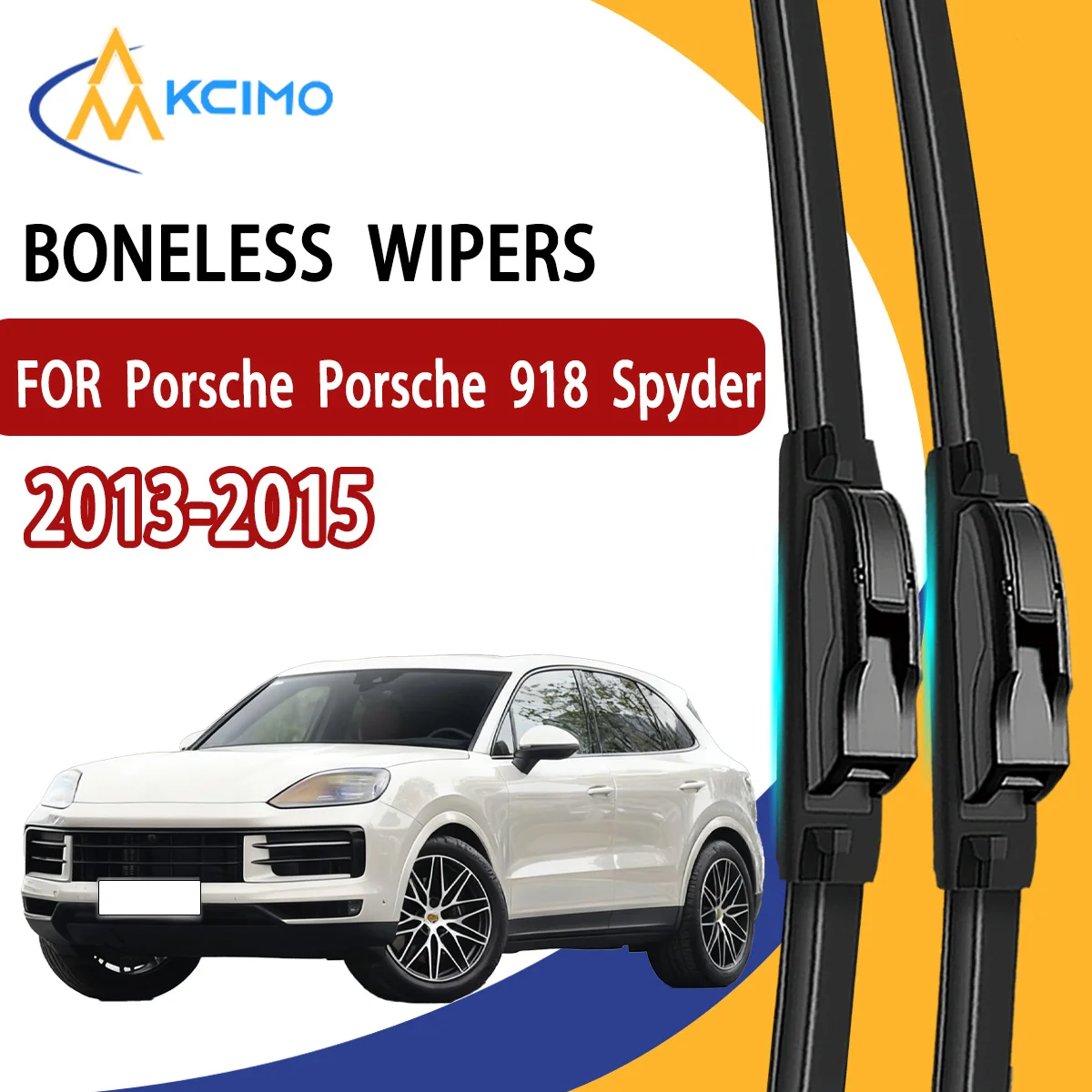 

2Pcs Front Windshield Wiper Blades For Porsche Porsche 918 Spyder 2013-2015 Windscreen Window Car Accessories