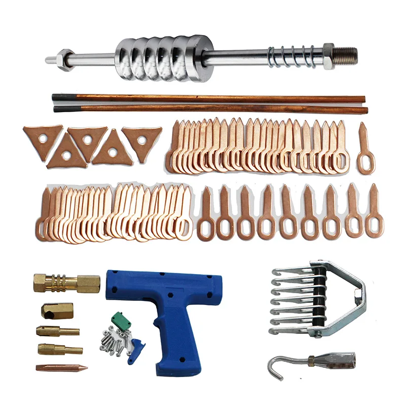 

95 шт., набор инструментов для удаления вмятин сварщика, набор инструментов для ремонта вмятин на панели кузова автомобиля