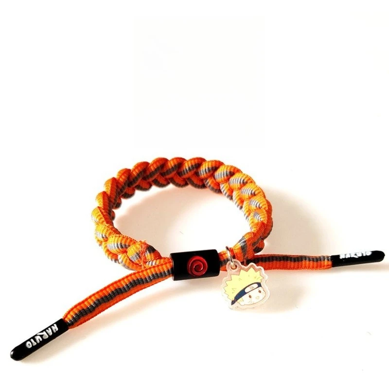 NARUTO Uzumaki Naruto Uchiha Sasuke Hatake Kakashi Creative Reflective Bracelet Secondary Animation Peripheral Woven Hand Rope view 5