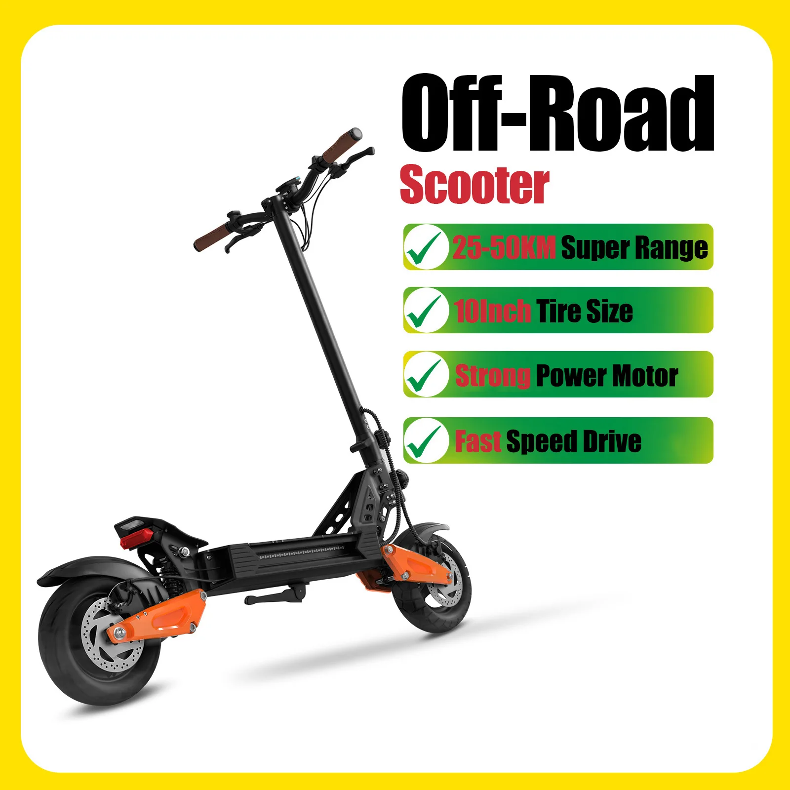AOVOPRO Off-road elektrische scooter Hoge prestaties APP-controller Slimme elektrische scooter 13,5 Ah Ongeveer 50 km lang reisbereik Elektrische step voor volwassenen