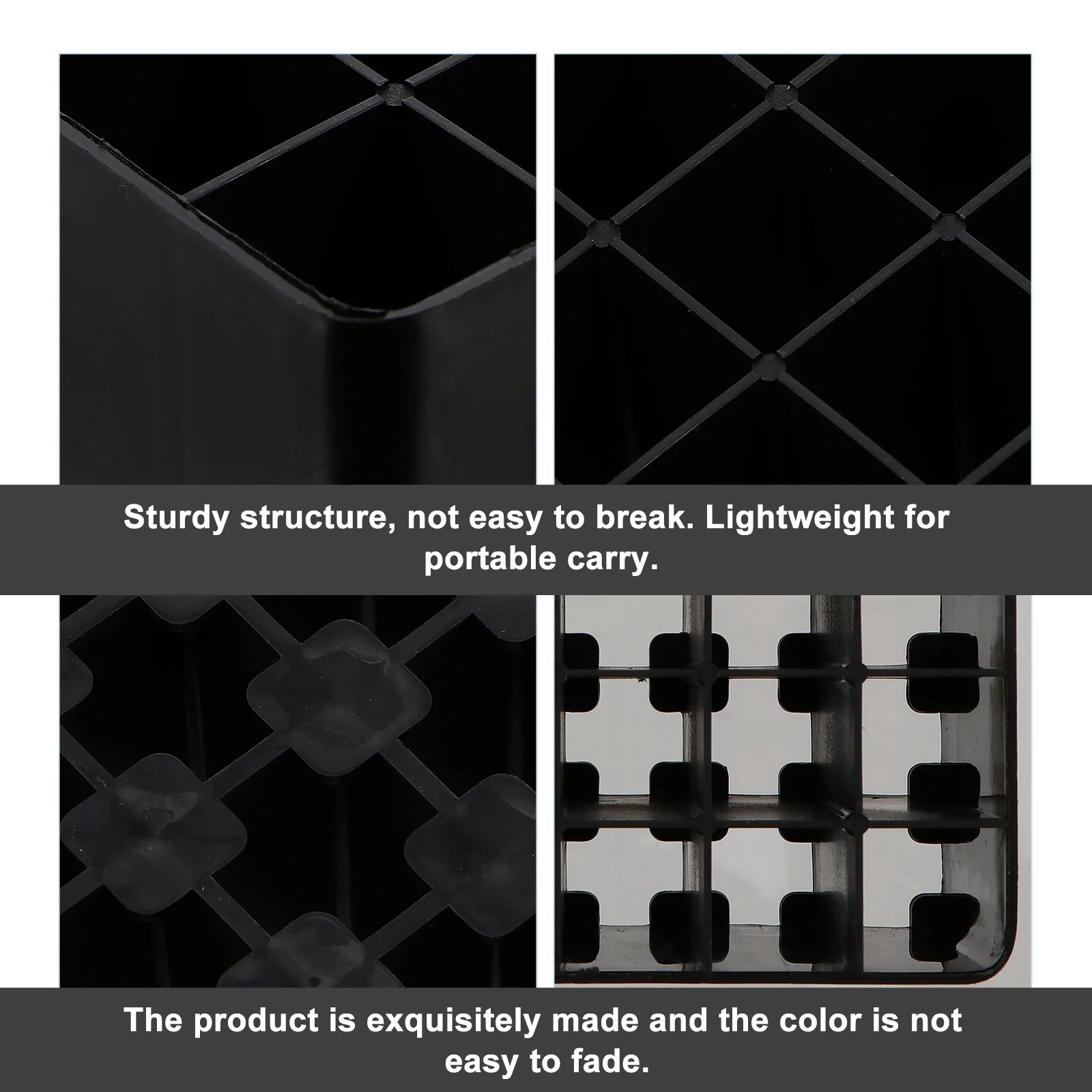 4 pcs Plastic Pen Box Desktop Stationery Organizer Mark Pen Holder Pencil Container For Cosmetics Lightweight Sturdy Tidy