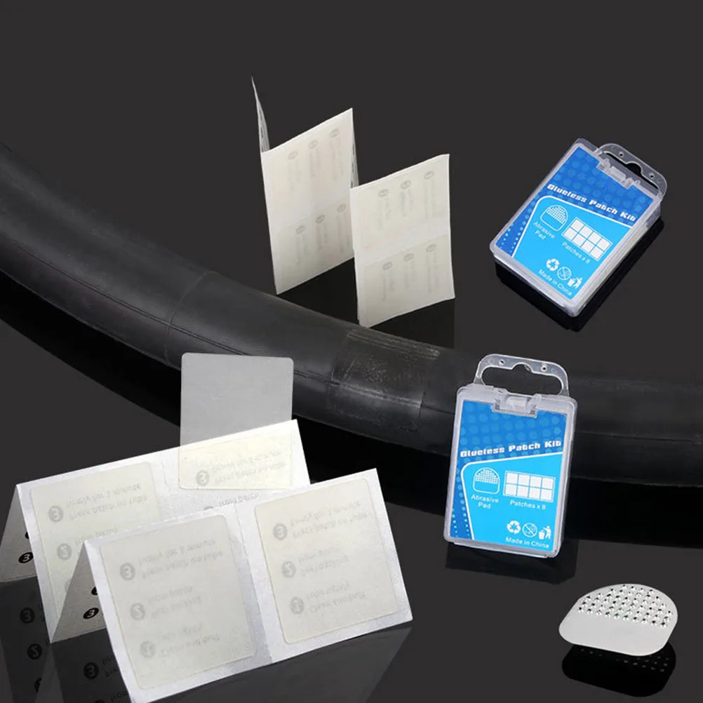 

1Set Transparent Bike Repair Patches Easy Apply No Glue Tire Patch Kit for All Types Bicycles Inner Tube Fix Tire Patch