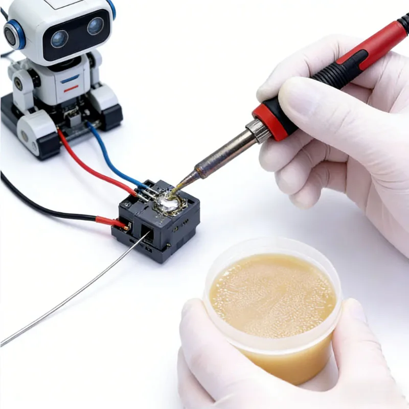 Soldering Paste Rosin Flux Paste,Halogen-Free,Low-Temperature,Easy-to-Apply - for Electronics Repair, Industrial Welding view 4