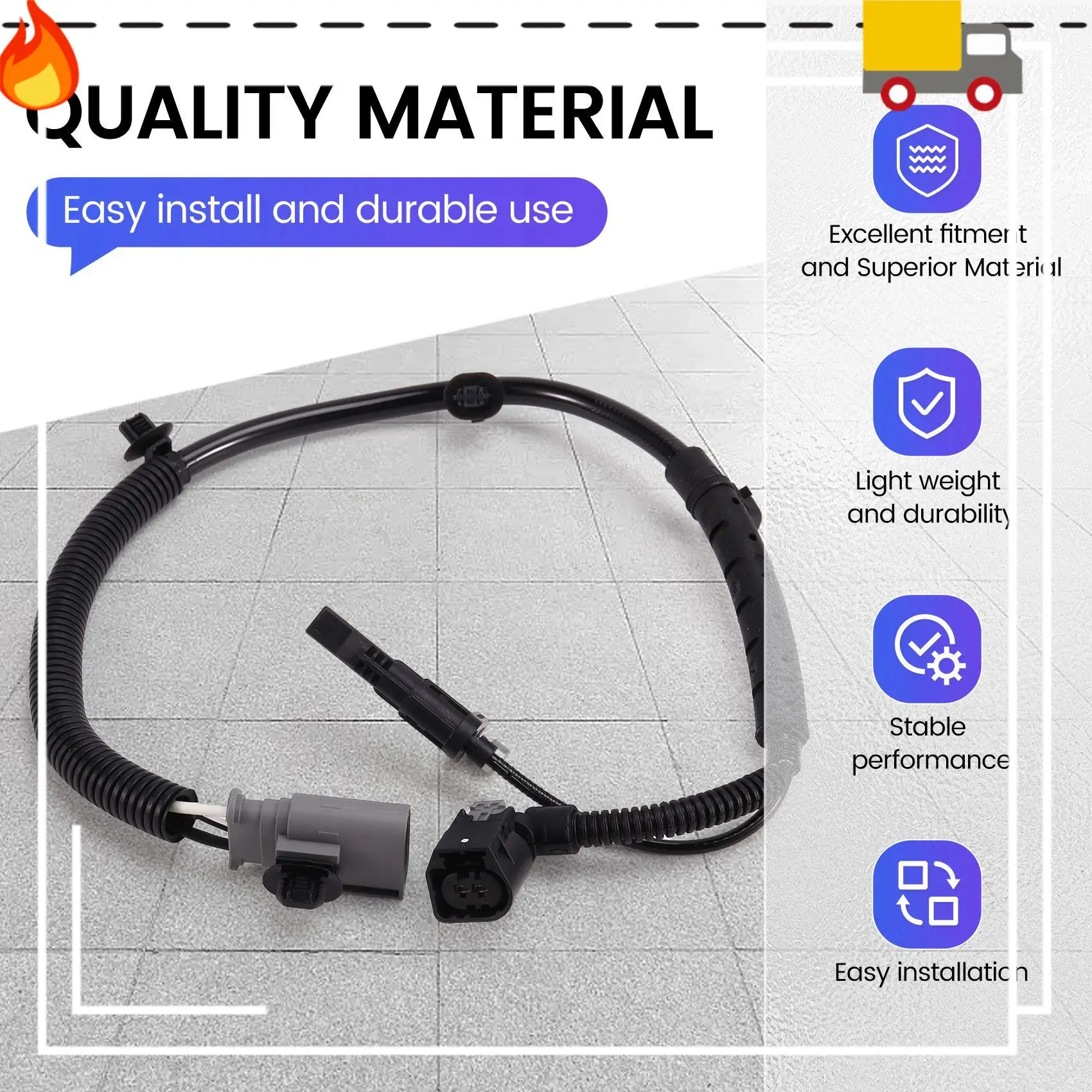 

Discount-ABS Wheel Speed Sensor For Citroen C5 C6 508 Aeolus A9