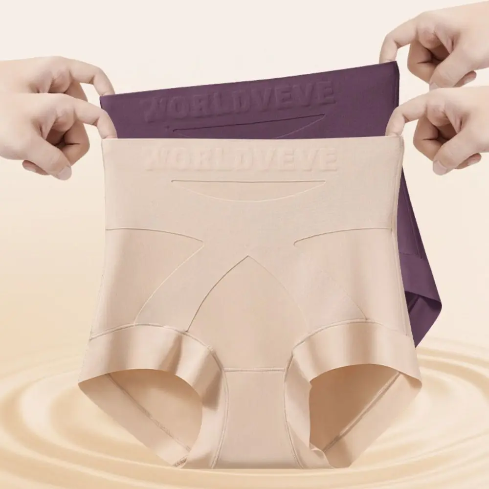 

High Waist Shapewear Panties Tummy Control Lingerie Seamless Underwear Women Cotton Crotch Cross Belt Postpartum Body Shapers
