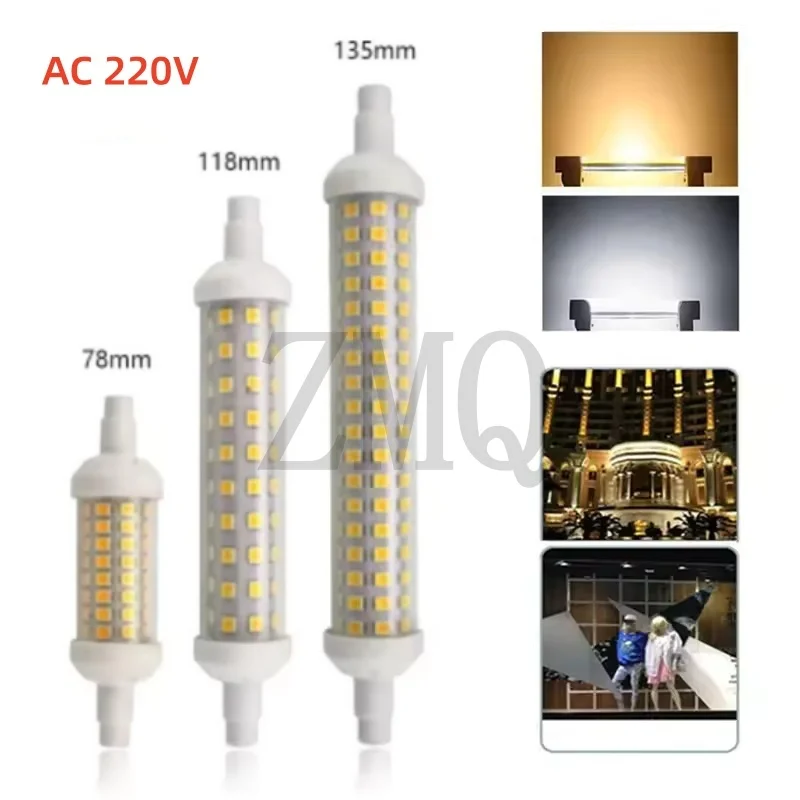 R7S Floodlight LED Lamps SMD 2835 78mm 118mm 135mm 6w 9w 12w LED Light Bulb 220V Energy Saving Replace Halogen Light