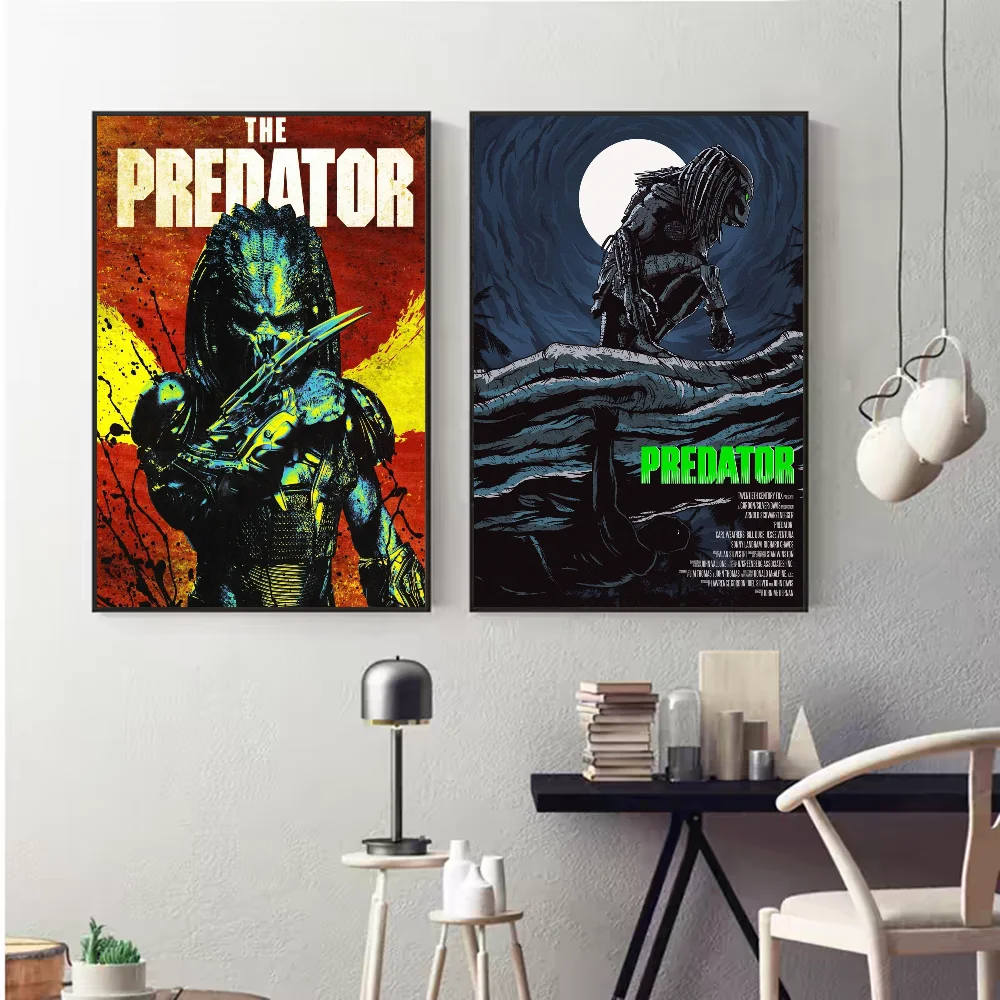 ملصق أنيمي الكلاسيكي المفترس ، ملصق ورقي مقاوم للماء ، ديكور حائط ، قهوة ، منزل ، بار ، غرفة