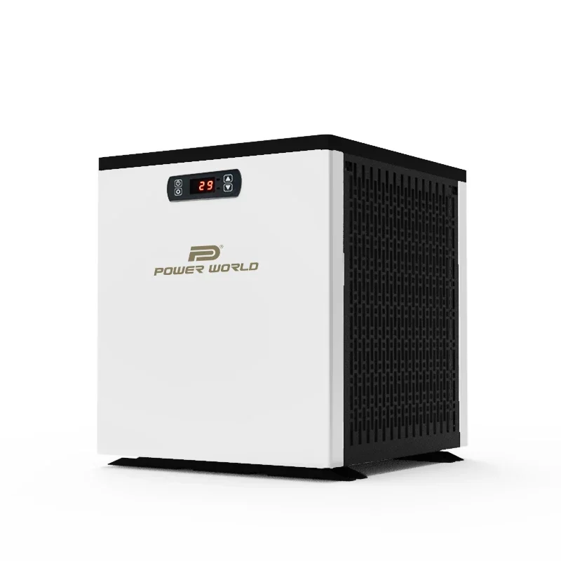 R32 play and plug above ground mini pool heaters air water swim heat pump mini size wifi controlling