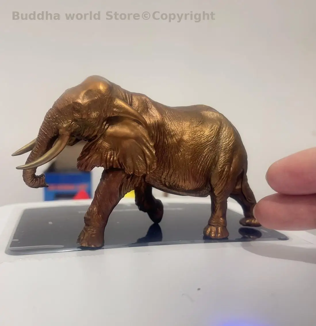

HOME Office mascot ornament Auspicious African Thailand Elephant bronze sculpture Company Decorative ornament