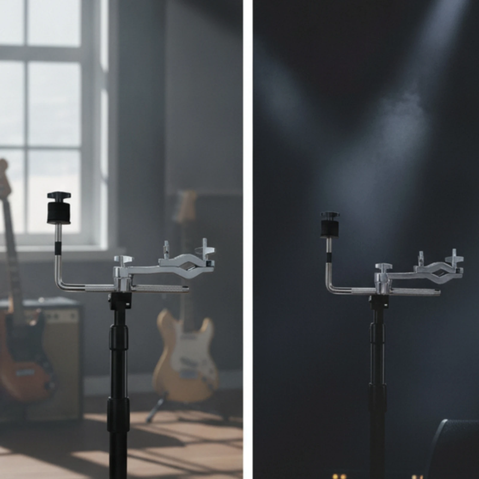 Drum Hardware Extension Clamp Knurled Drum Clamp with L-Rod Percussion Accessory Easy to Install Space-Saving for Drummers