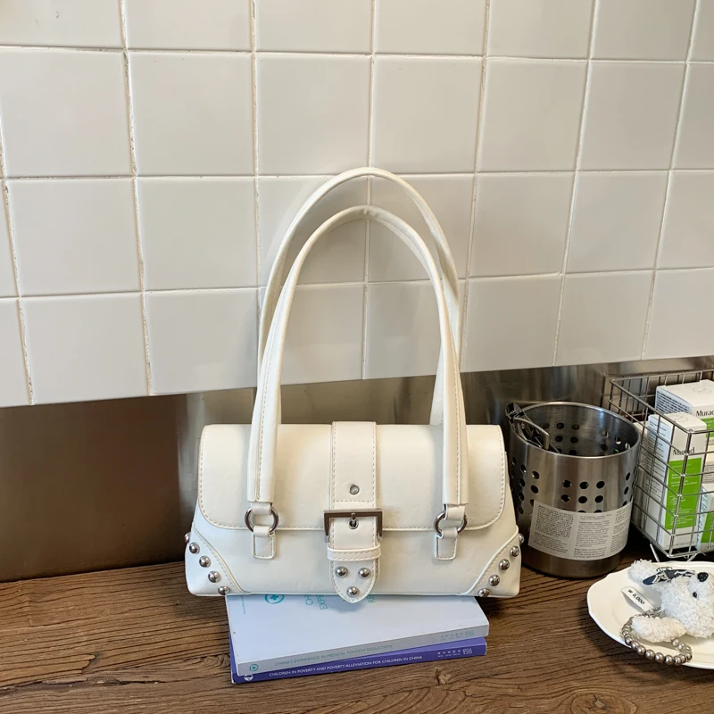 

2026 New Fashion Fresh Hot Trendy Shoulder Bags Solid Hasp Popularity Commute Exquisite Stylish Design Women's Underarm Bags