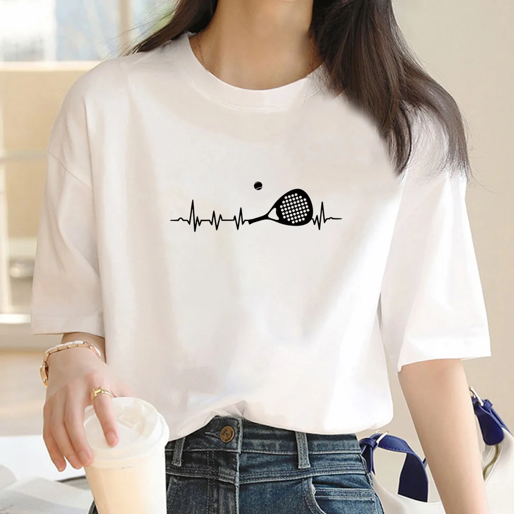 Padel tshirt women Japanese t-shirts girl anime y2k Japanese clothing