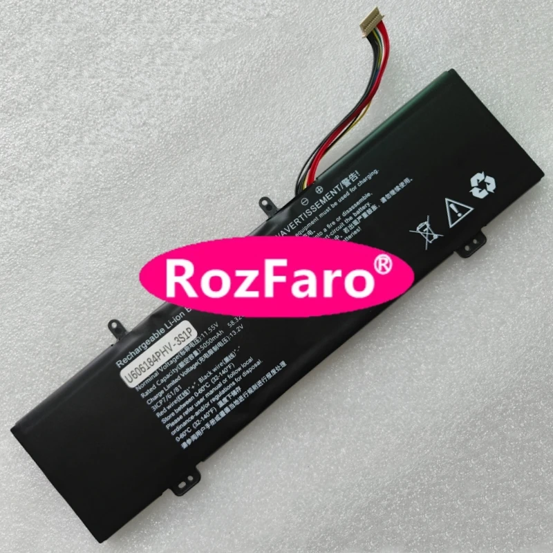 RozFaro For Acemagic RX16 16-inches AMD Ryzen 9 6900HX 11.55V 58.32Wh 5050mAh 11-pin 11-wire Laptop Battery U606184PHV-3S1P