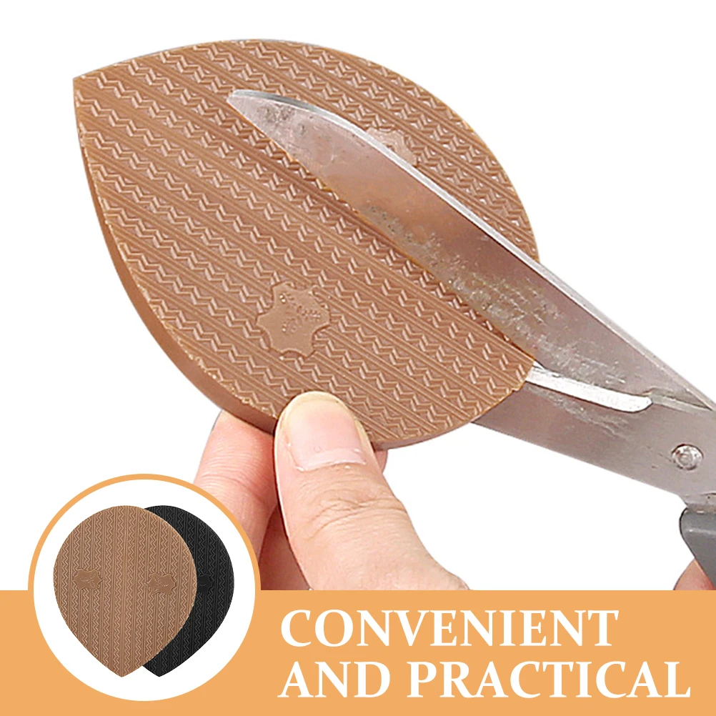 

2 Pcs Sole Accessories Materials Shoe Repair Patches Pads Shoes Heel Non-skid for