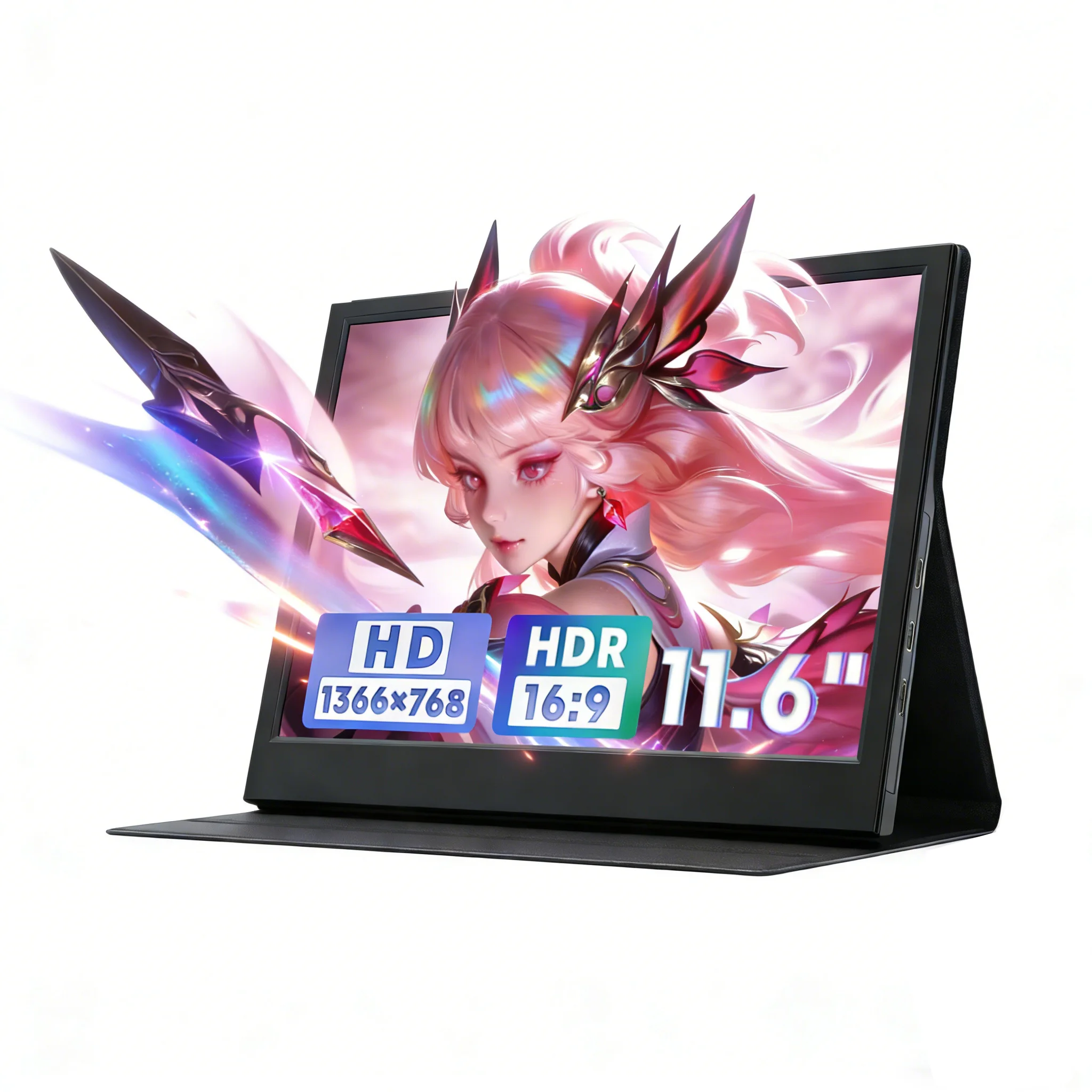 11.6 Inch Portable Monitor 16:9 60Hz Game Screen 72% FHD IPS 250Cd/m ² Iaptop Switch HDMI Compatible Device Ps4、Ps5、Xbox
