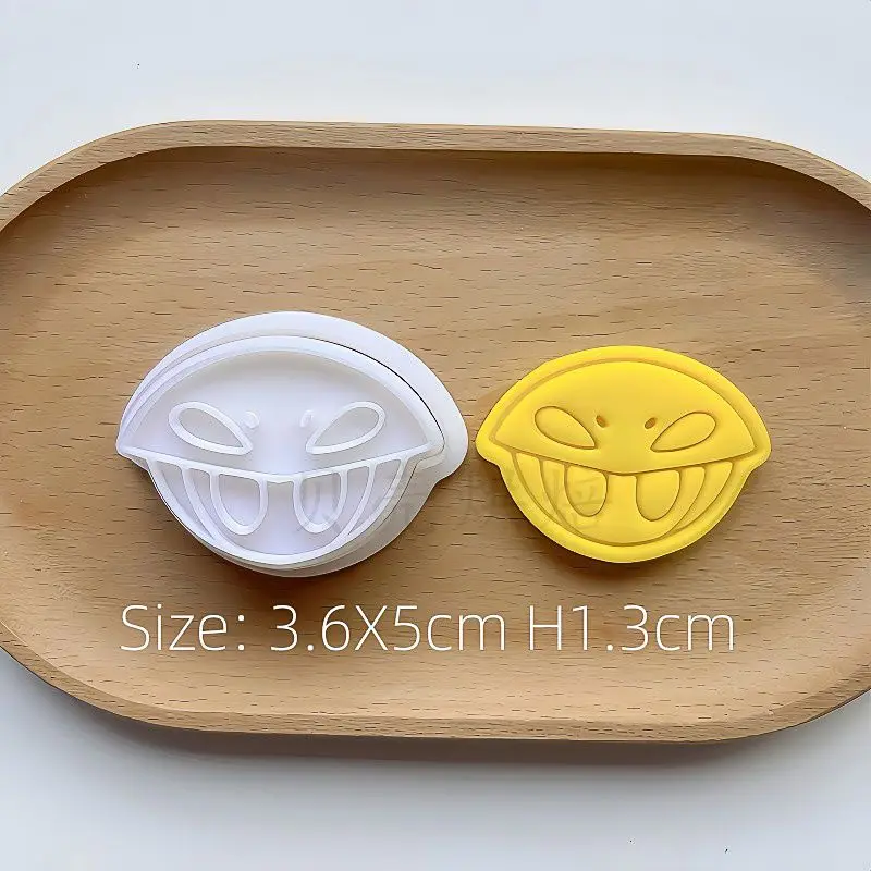 แม่พิมพ์คุกกี้ลายฮอลโลว์ไนท์ แบบกด ทำจากพลาสติก 3 มิติ สำหรับทำขนมอบ อุปกรณ์ทำขนม DIY