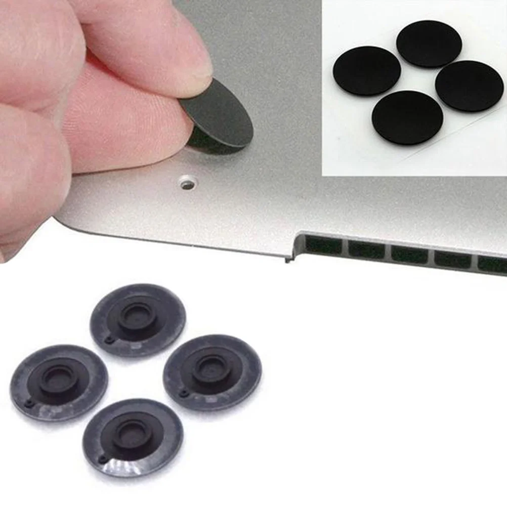 

4Pcs Laptop Rubber Foot Pads 18x18x0.5cm for A1278 A1286 A1297 13 15 17 Inch Bottom Case Replacement Anti-Slip
