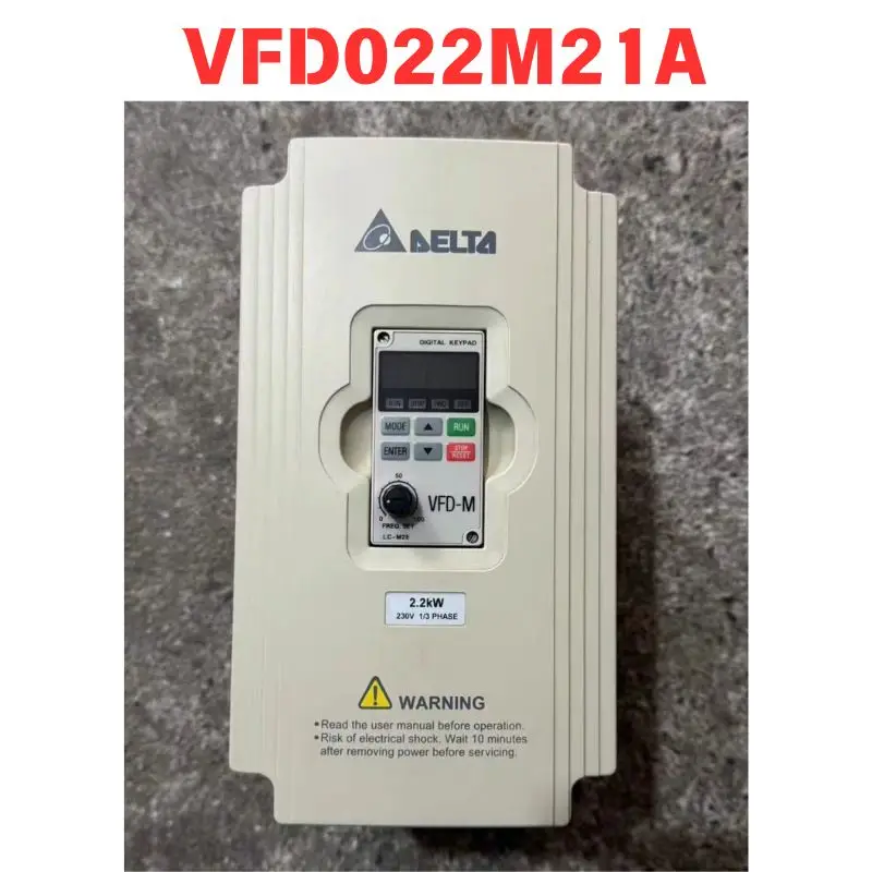 Used VFD022M21A Frequency converter Functional test OK