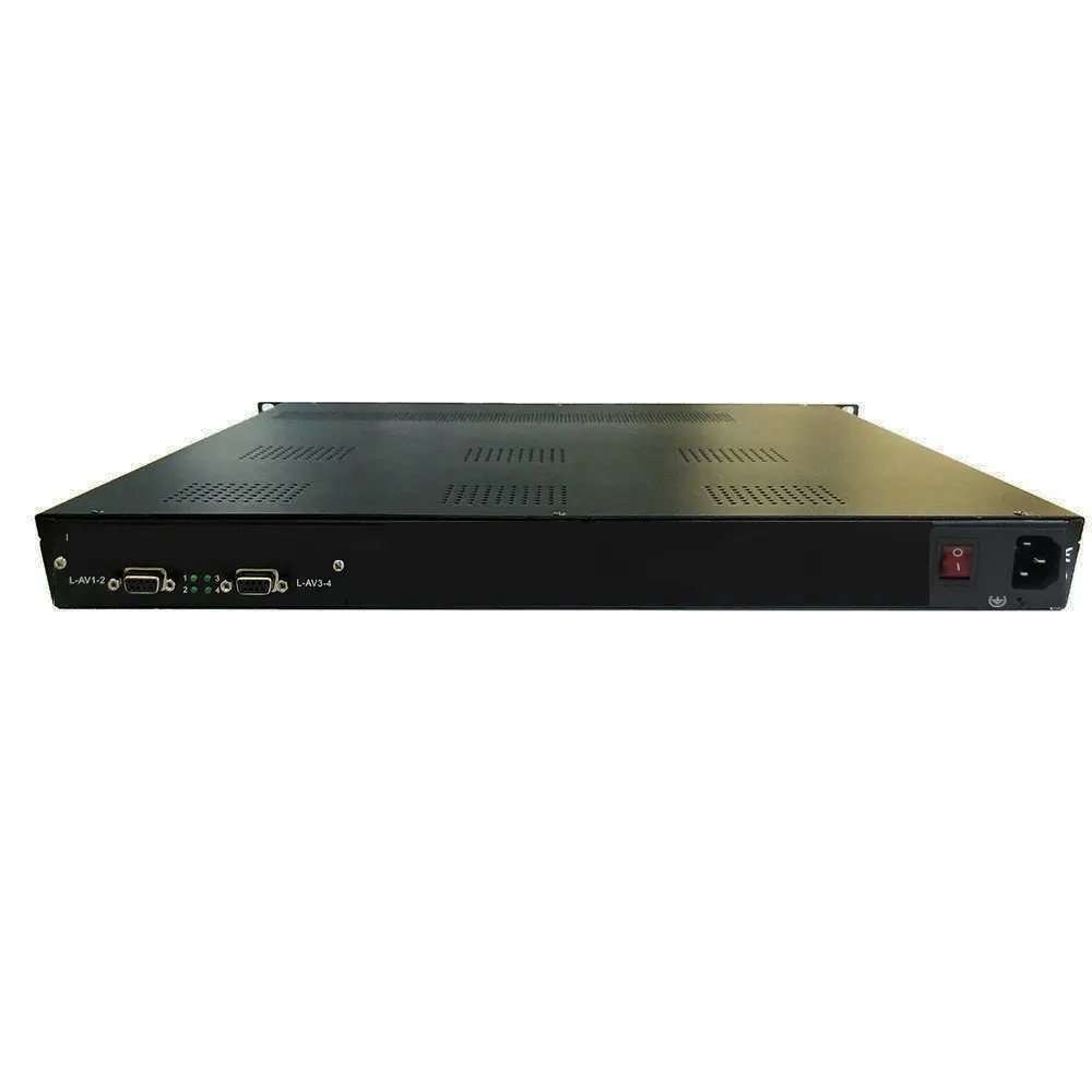 4 Channel Av to Rf Encoder Modulator SD cvbs to Ip Asi Dvb-t Dvb-c Atsc Isdbt Dtmb Modulator Hotel DTV Front End System