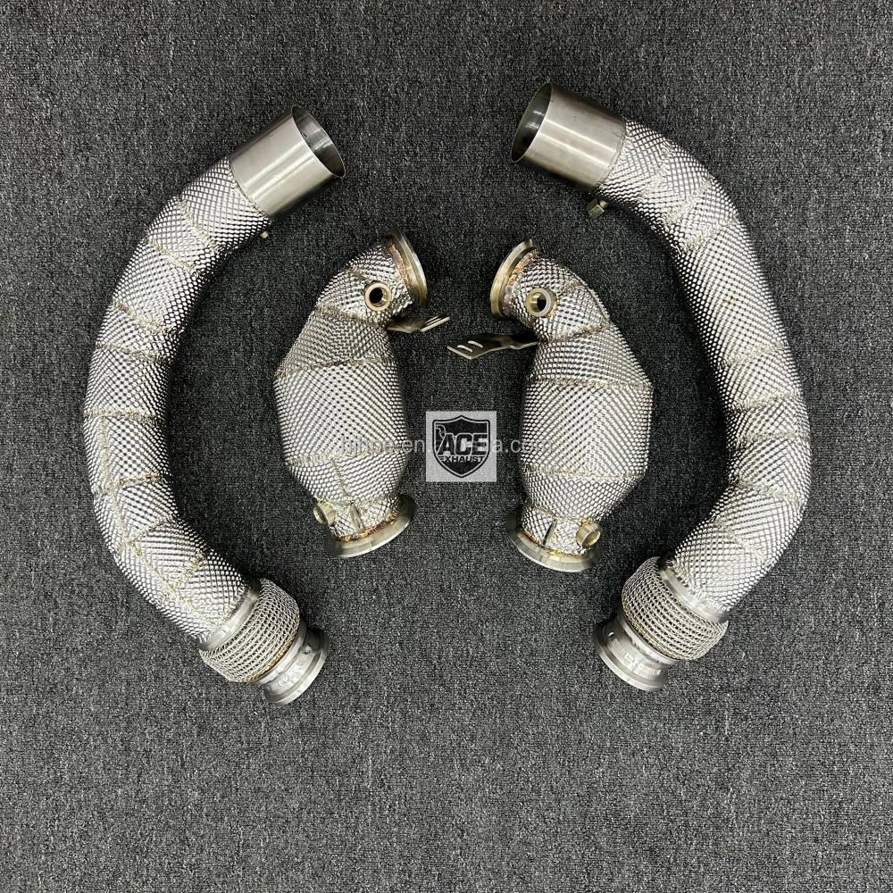 

Rytan 304 Stainless Steel Valvetronic Flow Straight Pipes Downpipe Exhaust System for BMW M5 F90 4.4T Performance Upgrade