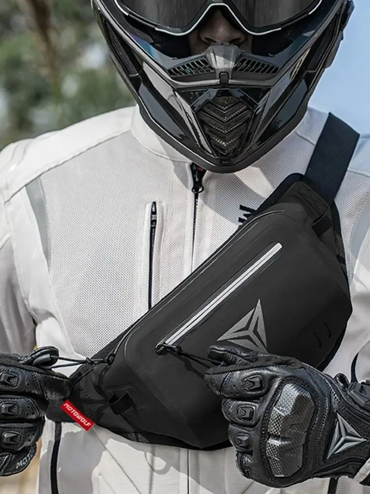 AliExpress NONE Motorcycle Waterproof Waist Bag Multifunctional Outdoor Motocross Cycling Pack Anti-Splash Premium Oxford Cloth