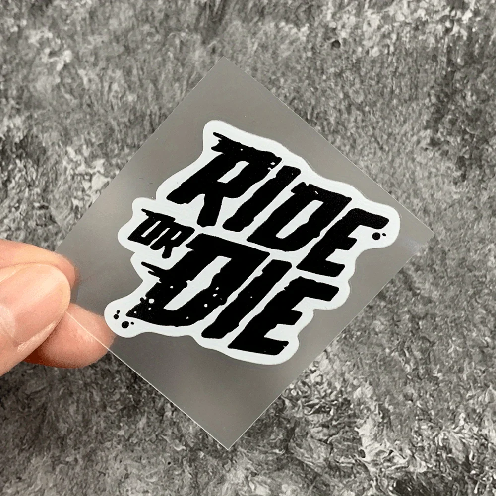 

1PC RIDE OR DIE Bicycle Stickers DIY Mountain Bike Mtb Frame Top Tube Stickers Waterproof Vinyl Decals Motorcycle Accessories