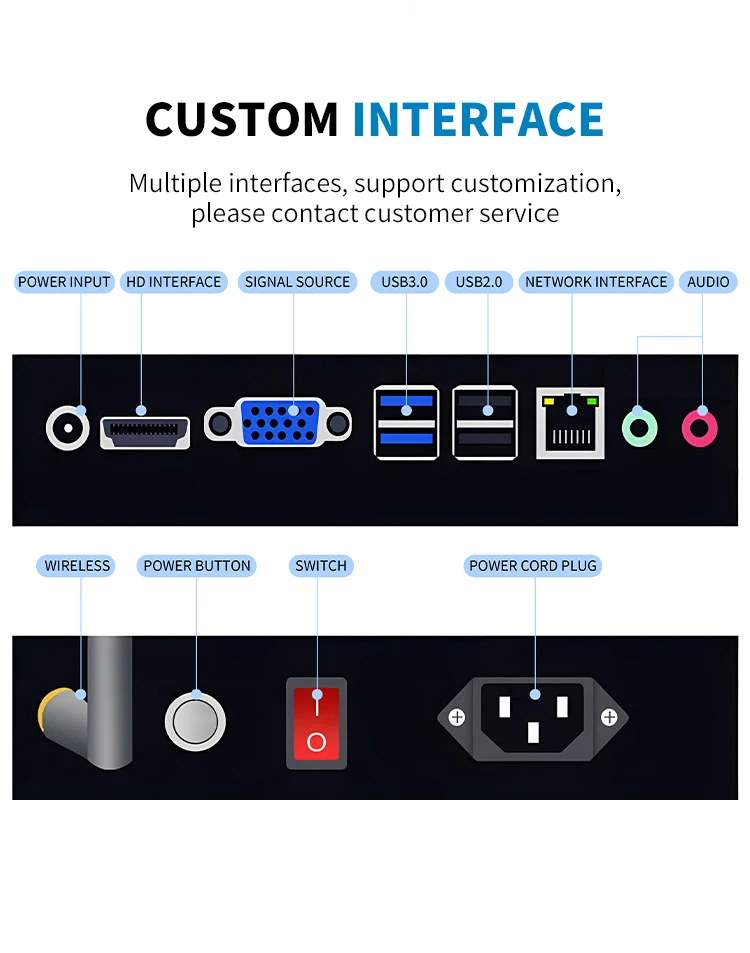 Chiosco per visualizzazione delle informazioni sull'aeroporto Chiosco touch screen Chiosco per schermo Windows Piccolo