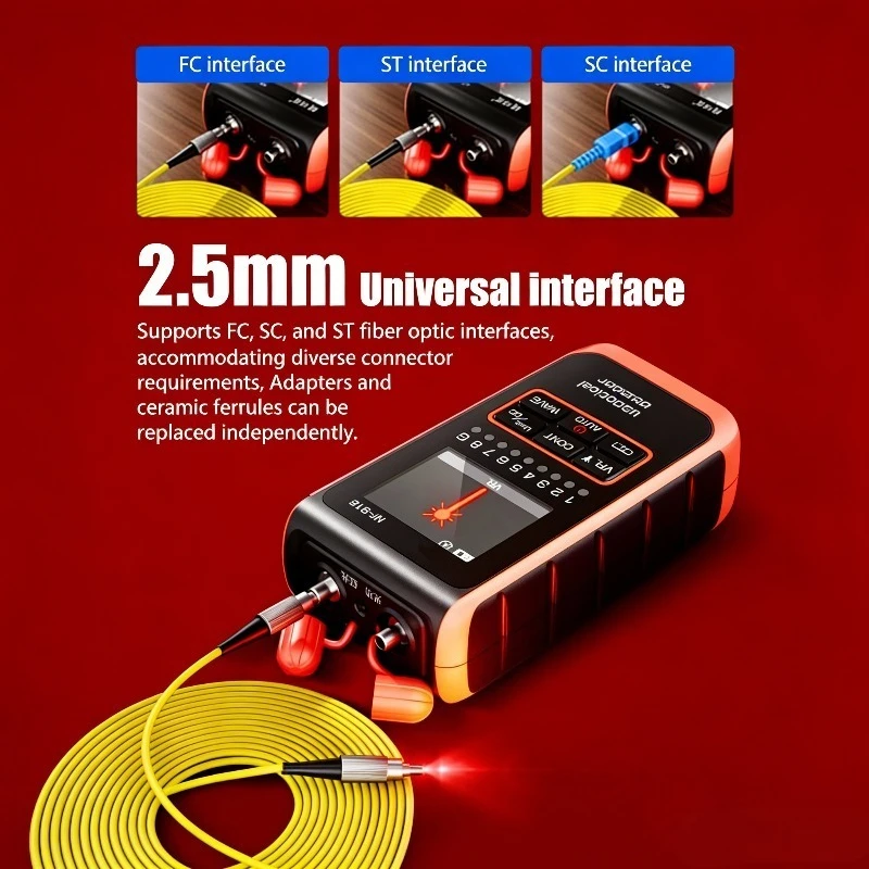NOYAFA NF-916 4 In1 Network Cable Tester Optical Power Meter FC/SC/ST Universal Interface RJ45 RJ11 CAT5 CAT6 Continuity Test Wi