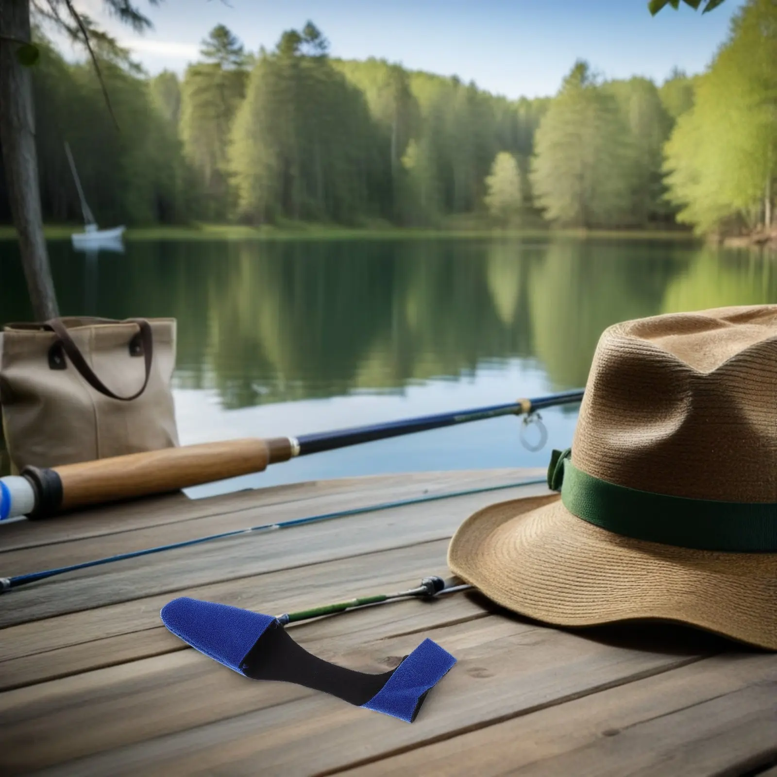 

5 комплектов гибких неопреновых чехлов для удочек с застежками-липучками для путешествий и хранения рыболовных снастей