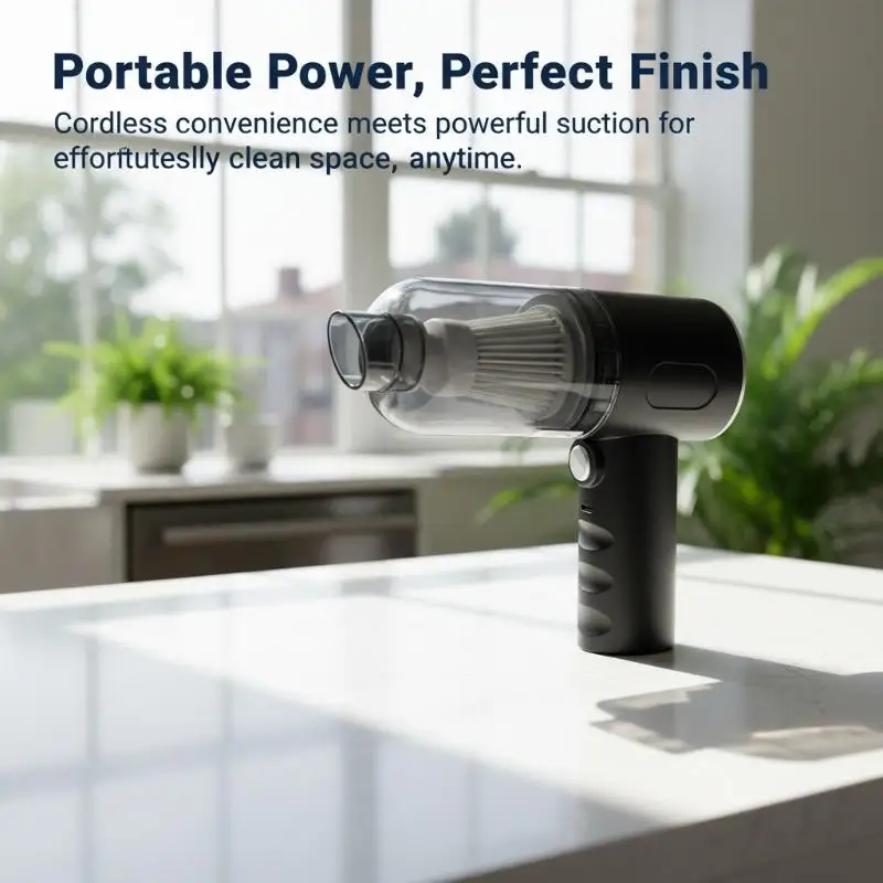 1SET Car Vacuum Cleaner Cordless Handheld Dual Use Blowing and Suction Lightweight for Home Office and Vehicle