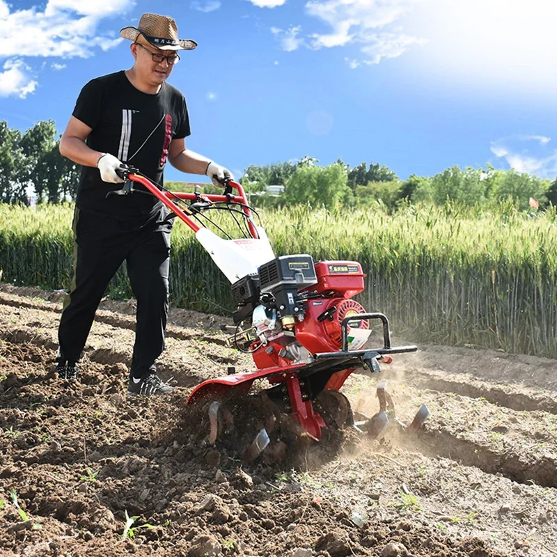 Two-wheel mini power tiller mini power tiller machine hand walking tractor prices