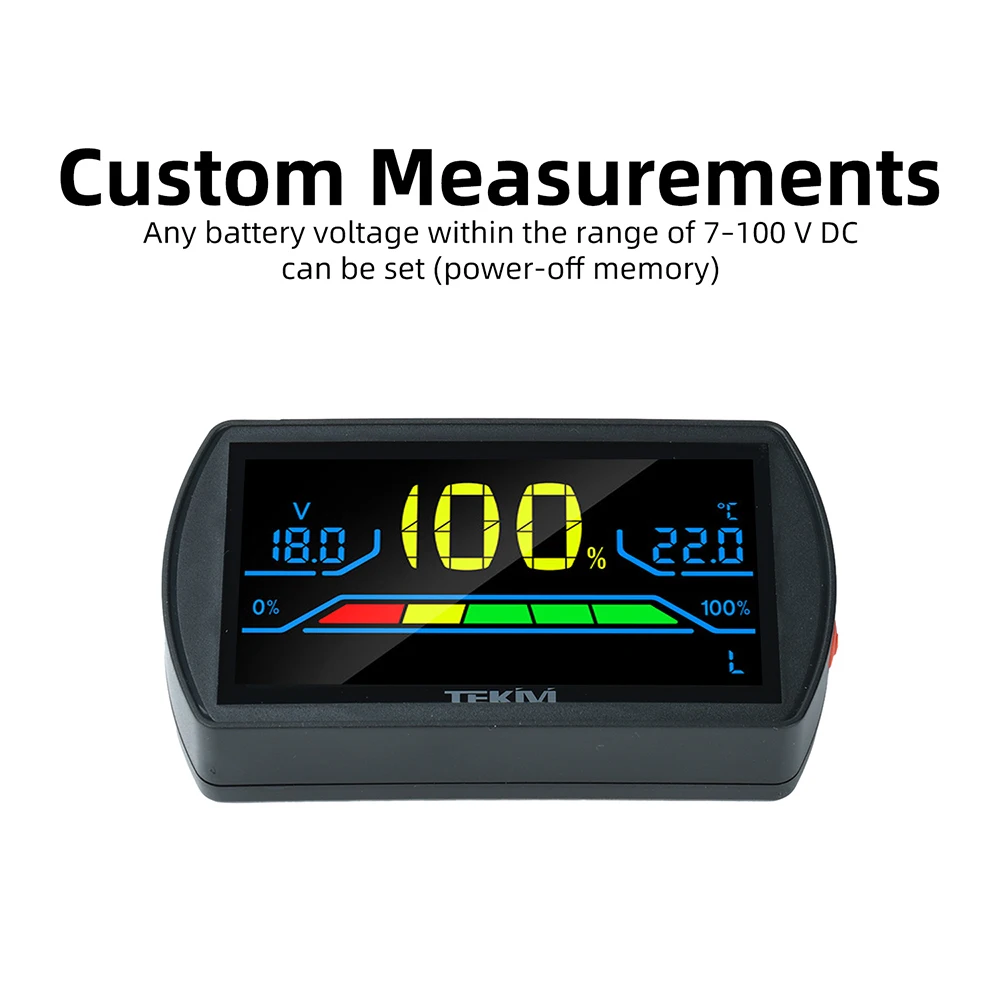 Color LED Screen Display Voltage and electricity indicator Smart Accessories Lithium battery Universal Energy Meter For power
