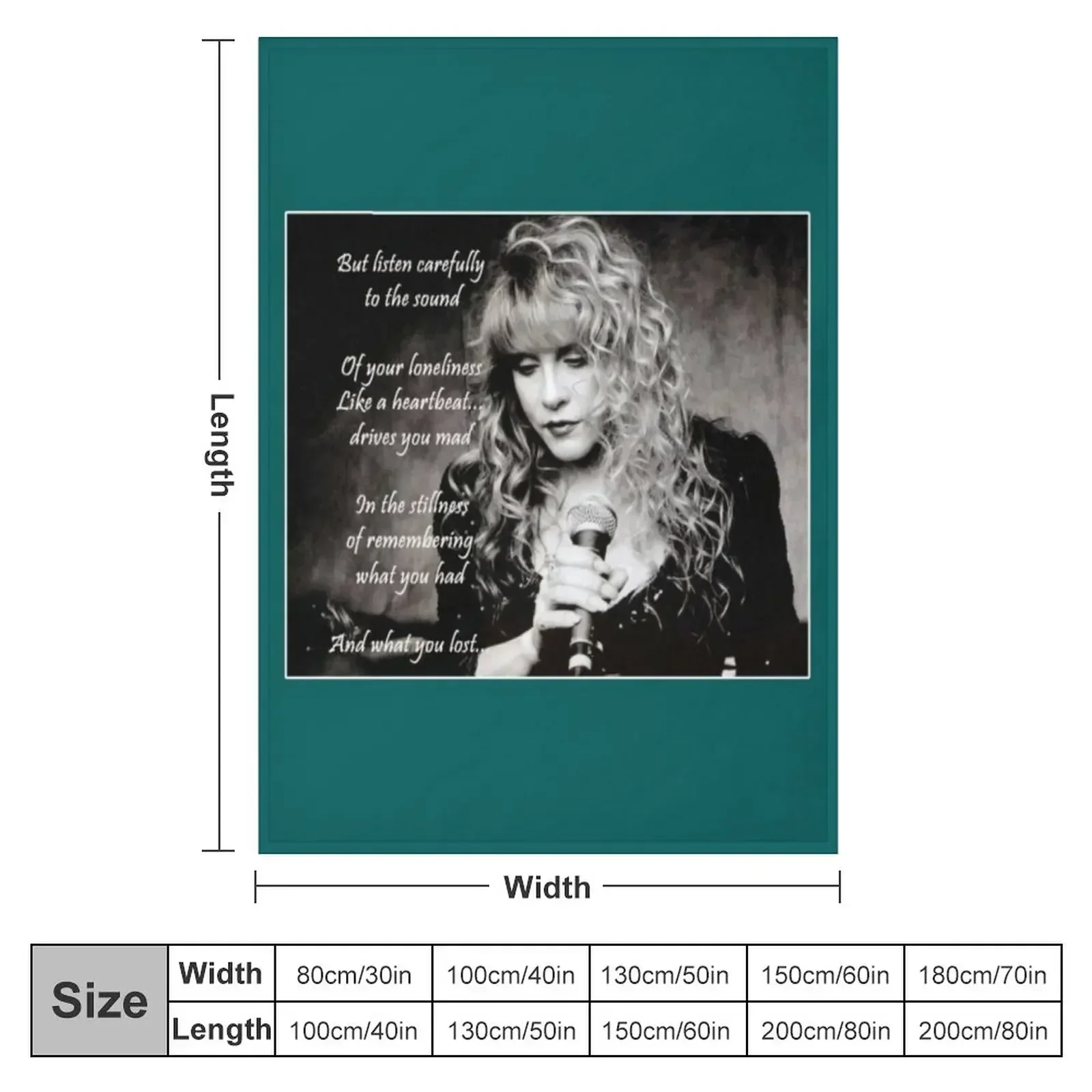 Stevie Nicks Vintage Love Music Stevie Nicks Songs Cool Design Throw Blanket Retros Camping Blankets