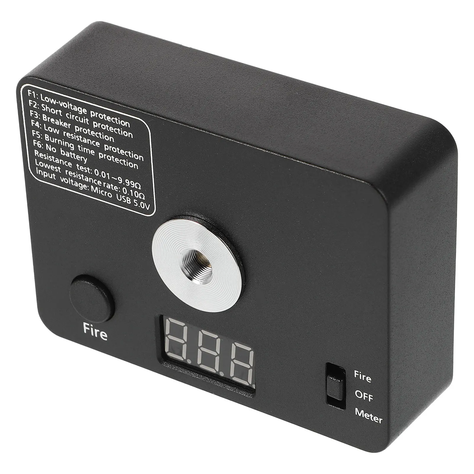 

Electrical Tool Precision Ohm Resistance Meter Portable -Free Circuit Tester Coil Building Measurement Tool Electrical