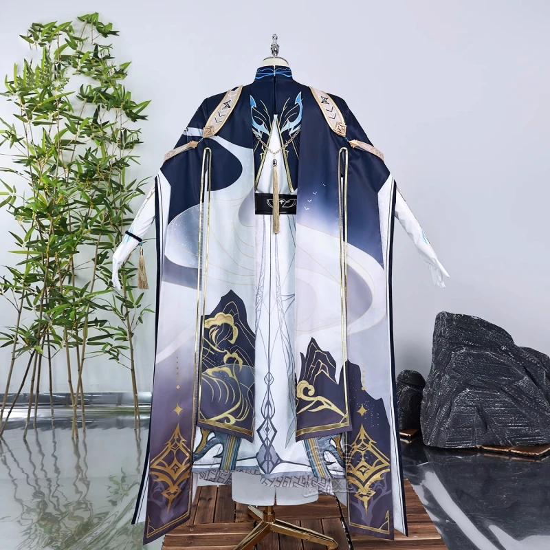 زي زين التأثيري الحب والعميق أنيمي الرجال وسيم القتال موحدة لعب الأدوار الملابس أزياء الهالوين الأسهم