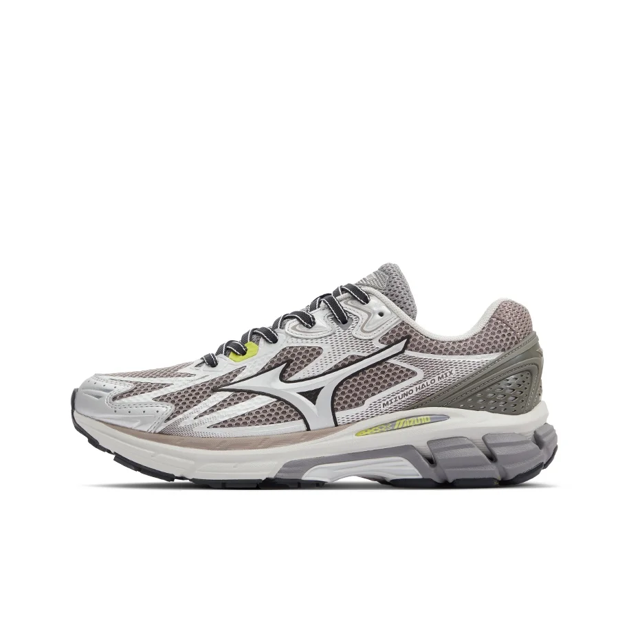 Mizuno Halo Mix Running Shoes Unisex Low Top Meteor Gray/Silver D1GH240803