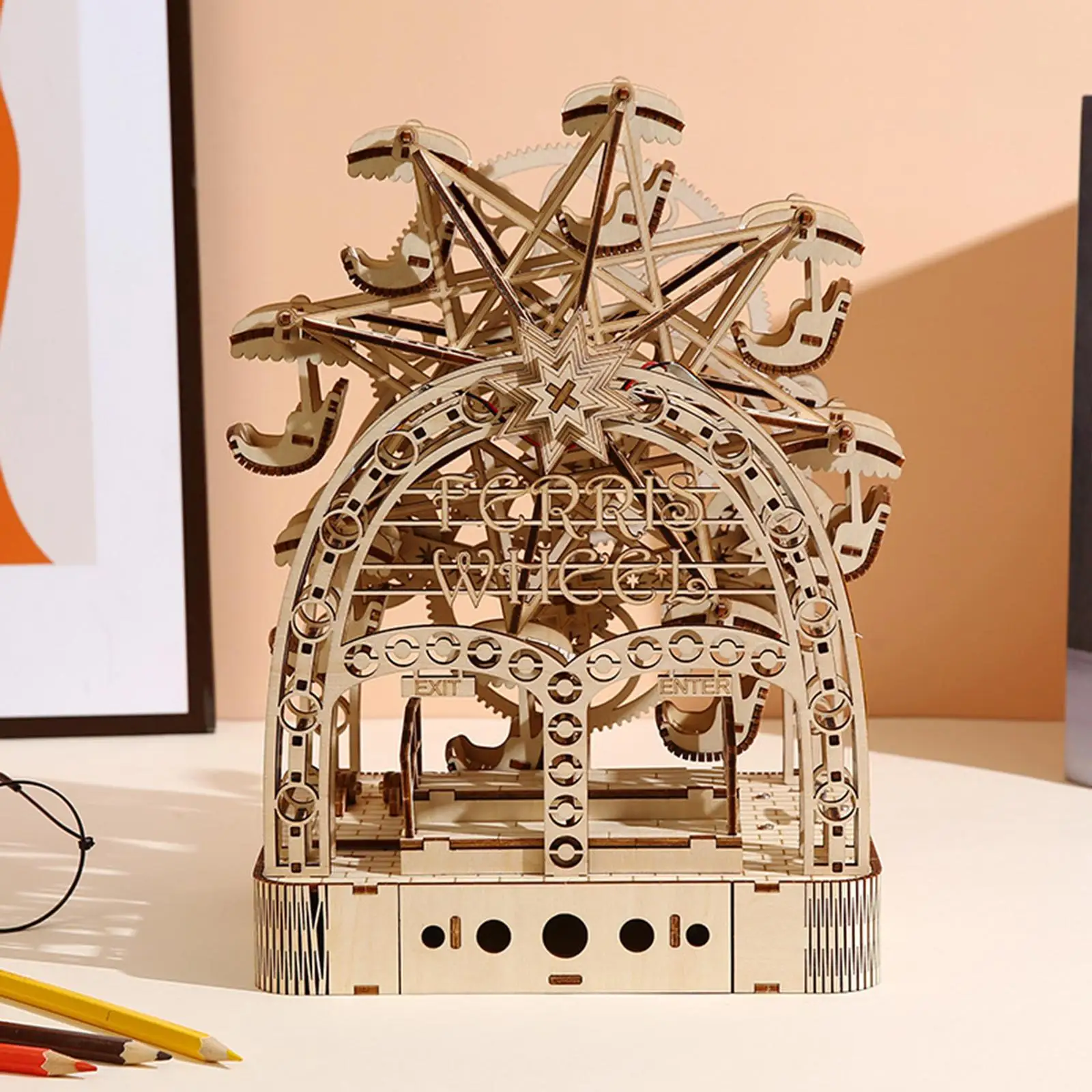 

Ferris Wheels Model Creative 3D Wooden Puzzle for Adults Kids Valentines Day