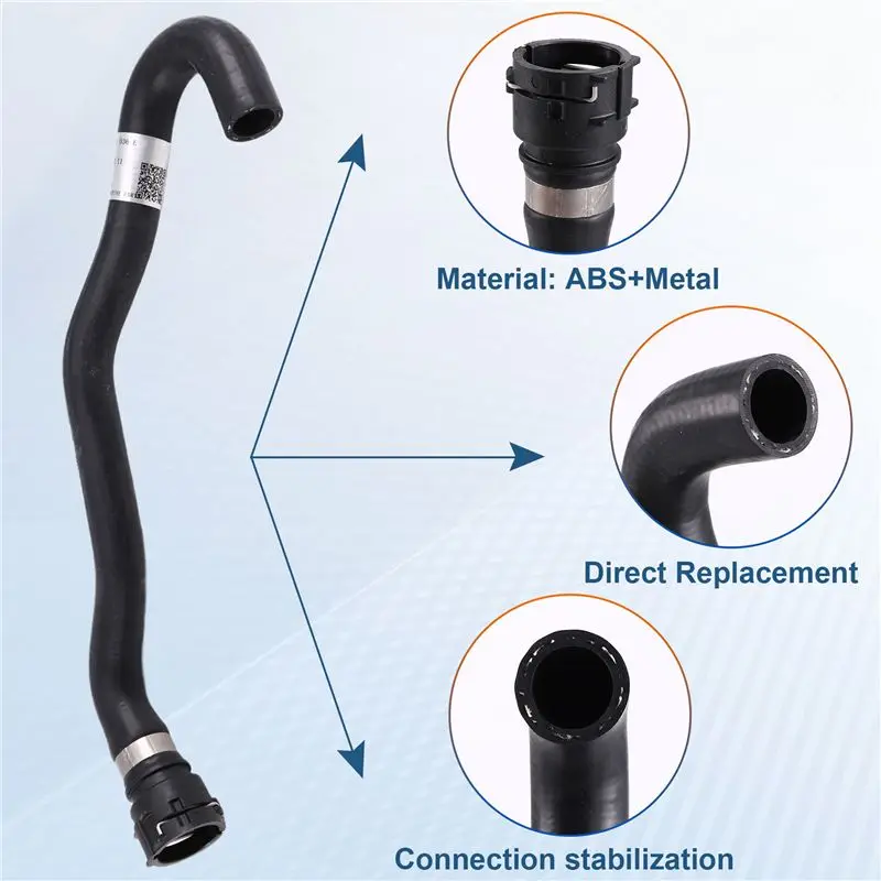 A19Q-8K0121036E Engine Cooling System Radiator Coolant Hose For A4 A5 Q5 Rubber Water Pipe 8K0 121 036E