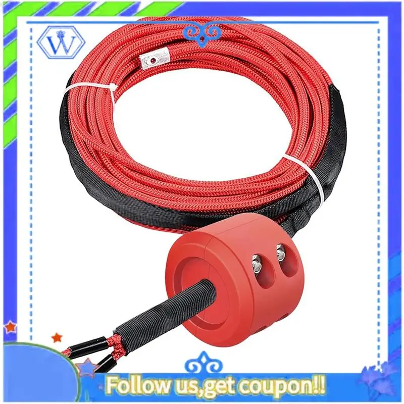 

M46K-Rubber Winch Stopper Stopper Line Rubber Stopper Winch Cable Saver Hook With Hex Wrench,Car Accessories Winch Rope