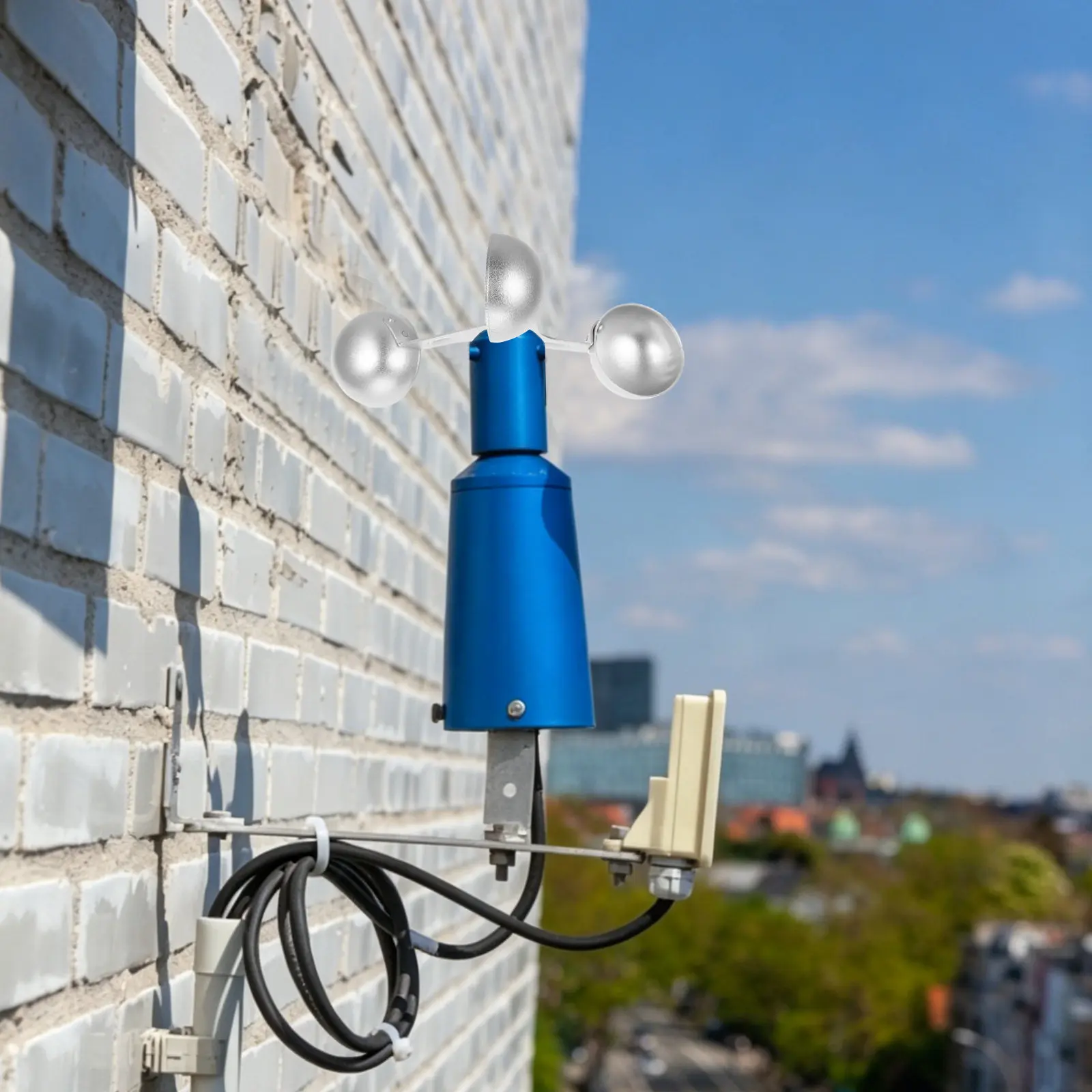 Anemómetro de Copa de Aleación de Aluminio de Alta Precisión, Dispositivo de Medición de Velocidad del Viento para Estación Meteorológica, Sensor de Estación Meteorológica