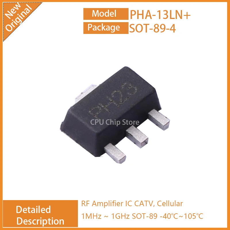 5Pcs/Lot New Original  PHA-13LN+  PHA-13LN  RF Amplifier IC CATV, Cellular 1MHz ~ 1GHz SOT-89