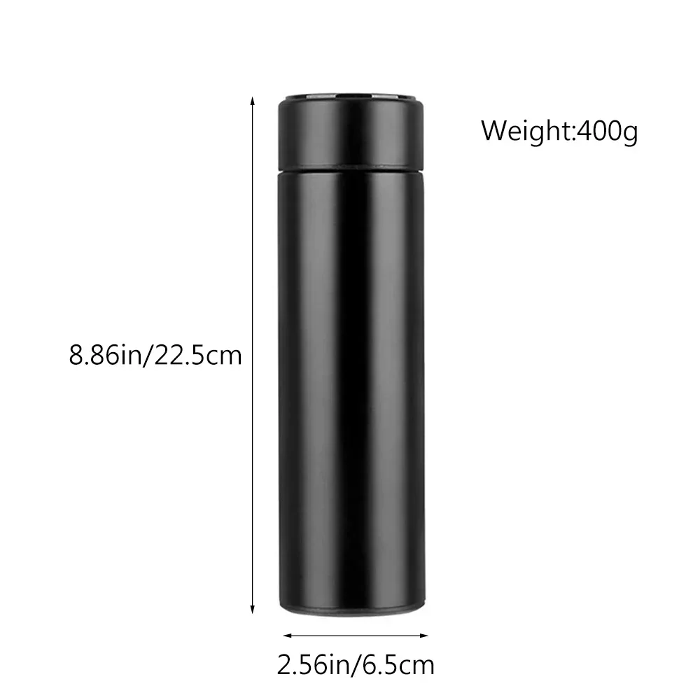 500ml 304 Stainless Steel Thermos Bottle Smart Cup Digital with Temperature Display Long-lasting Heat Mugs Travel Water Bottles